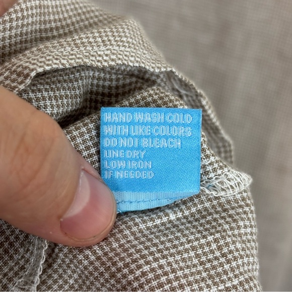 J. McLaughlin Maryann 100% Linen A Line Pintuck Dress Tan Size XL - Picture 9 of 9